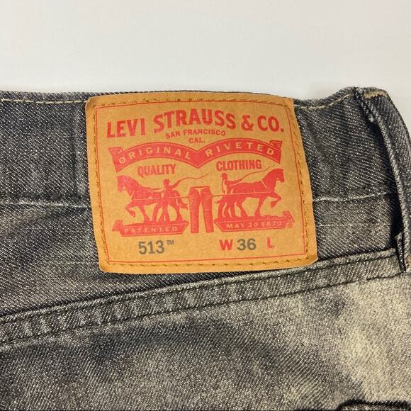 Levi’s 513 Cut Off Bleached Distressed Shorts - Picture 8 of 8